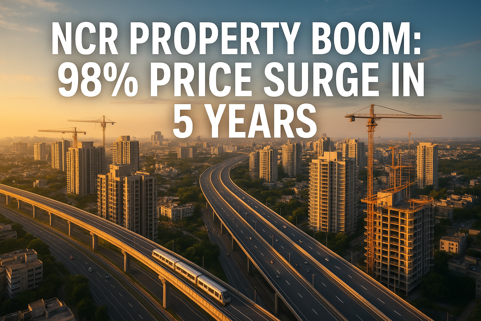 Noida, Gurgaon & Dwarka Expressway Lead NCR with Massive 98% Price Jump in 5 Years
