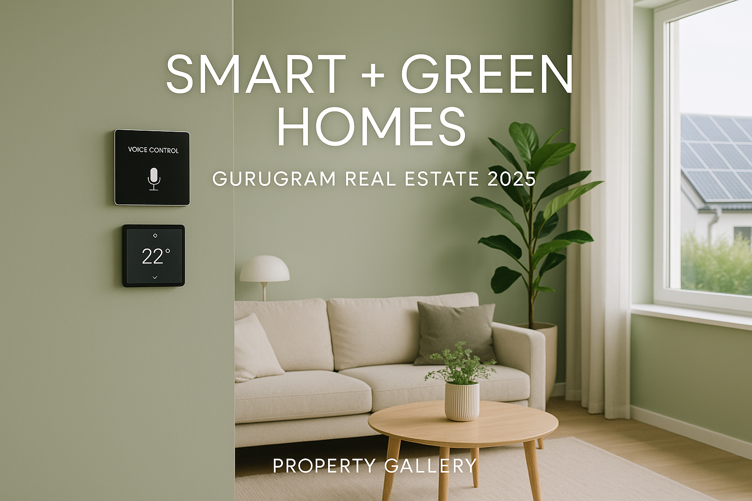 Smart, Sustainable, and Stylish: Why Smart + Green Homes Are Winning in Gurugram Real Estate 2025